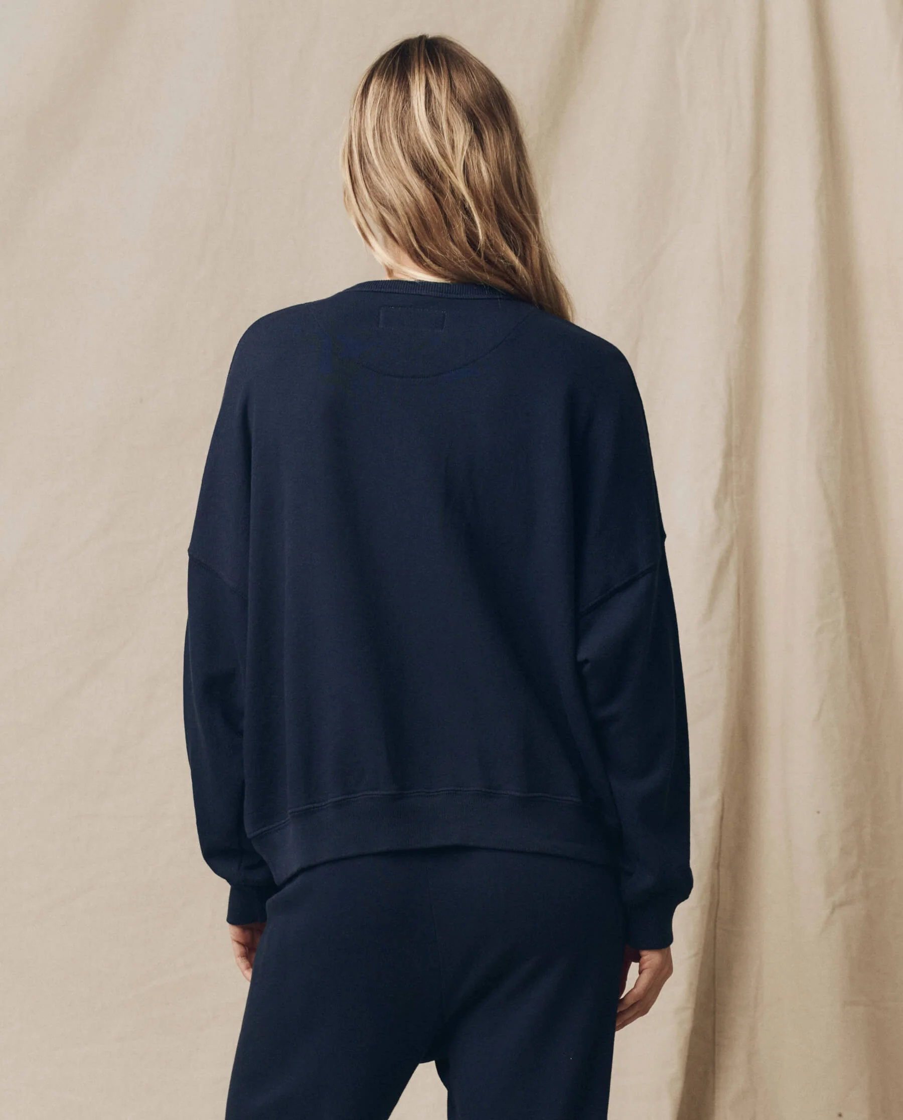 The Teammate Sweatshirt. Solid -- True Navy - Image 2