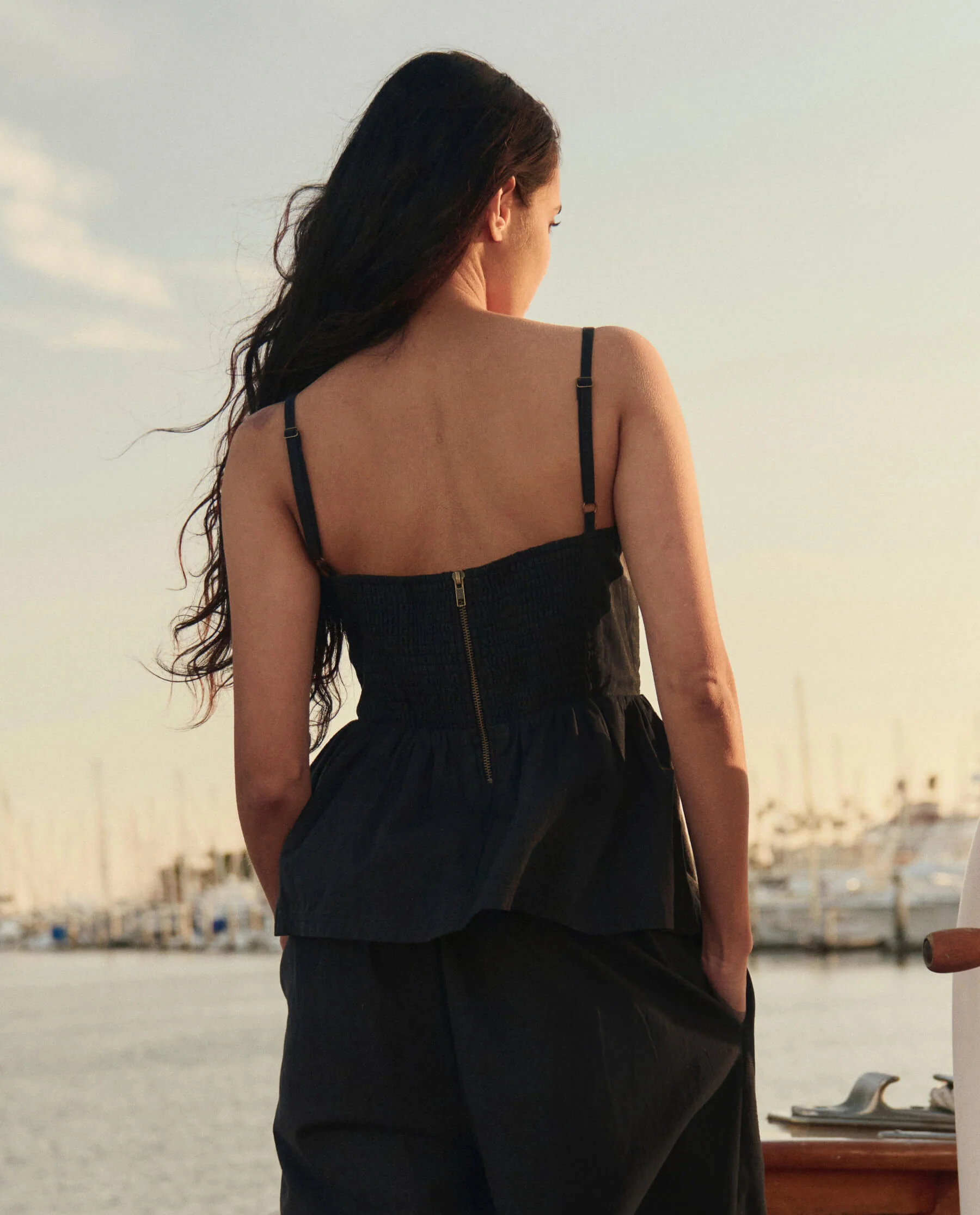 The Textured Verse Top. -- Black - Image 4