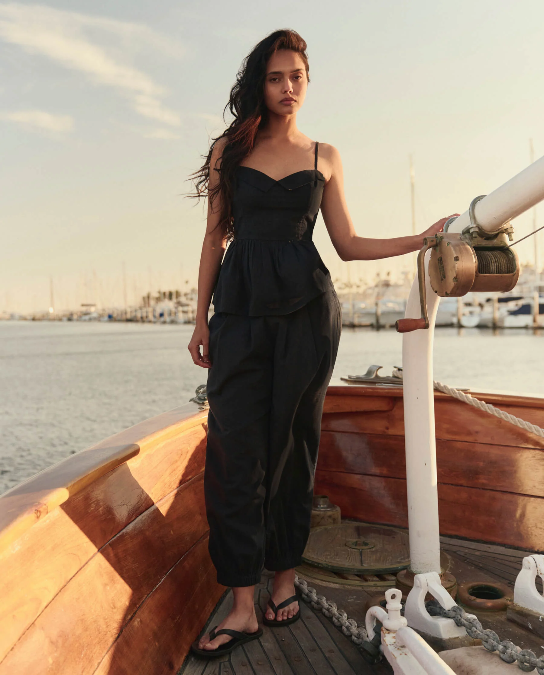 The Textured Verse Top. -- Black - Image 5