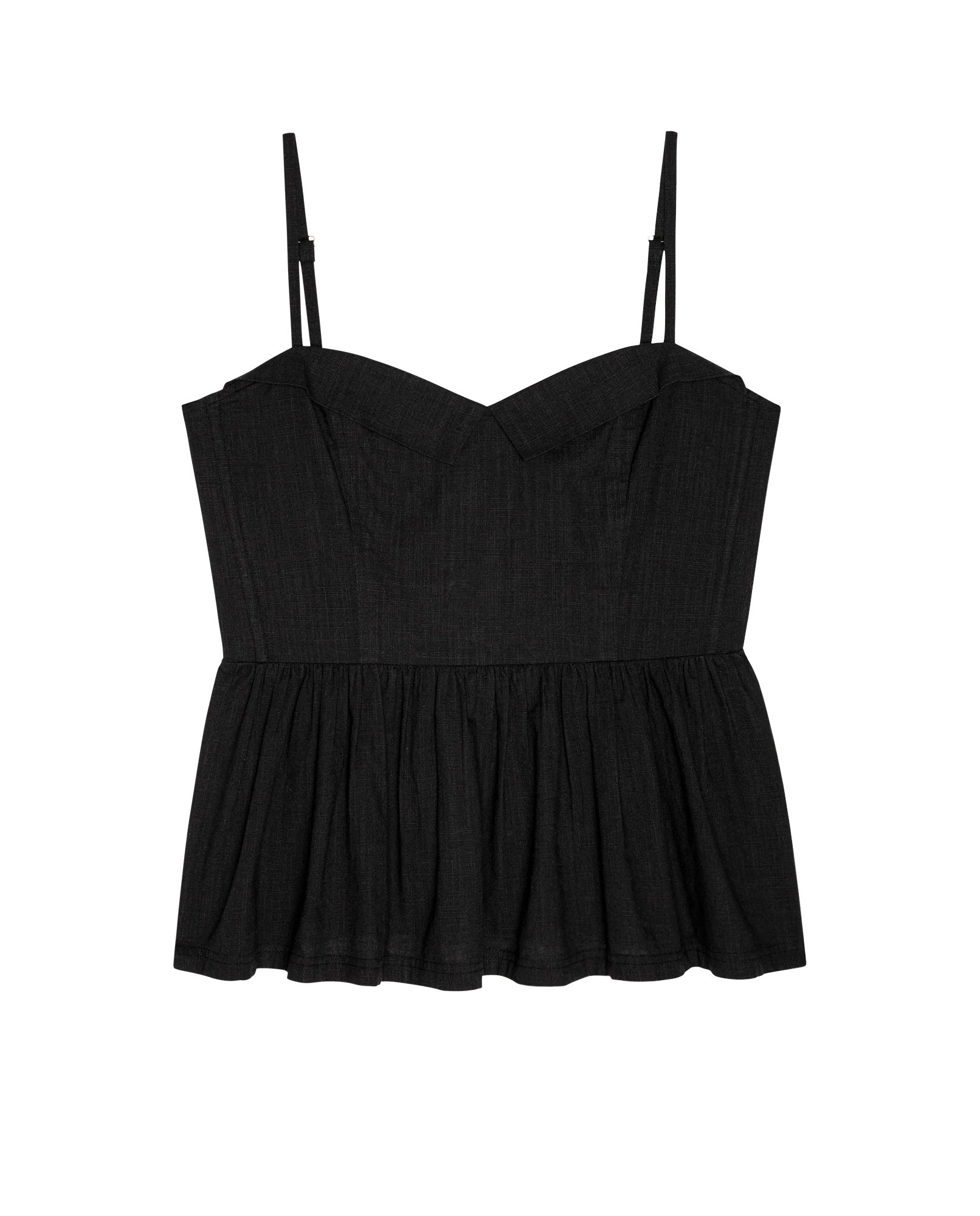 The Textured Verse Top. -- Black - Image 6