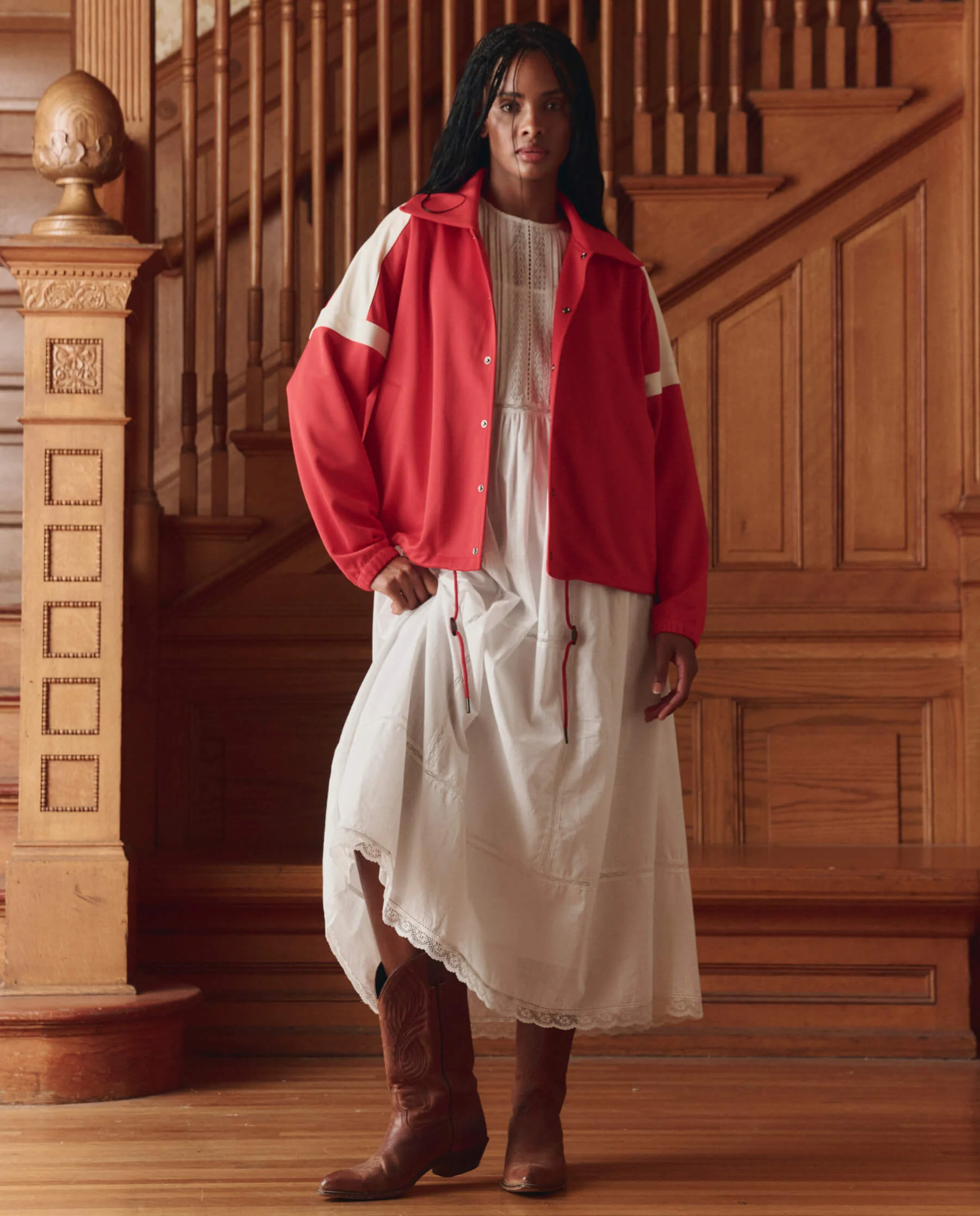 The Trainer Jacket. -- Poppy Red - Image 4