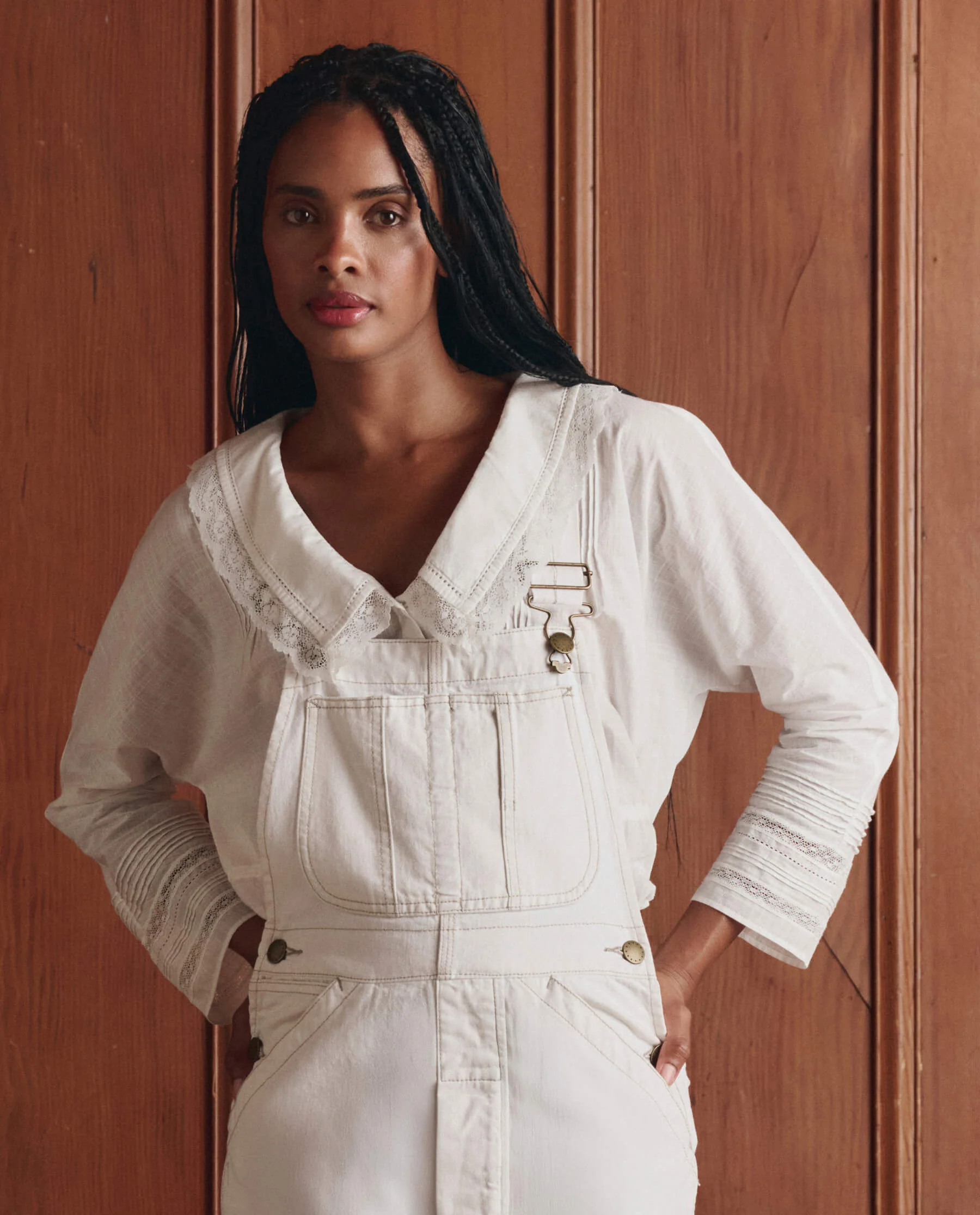 The Union Slim Overall. -- Washed White - Image 4