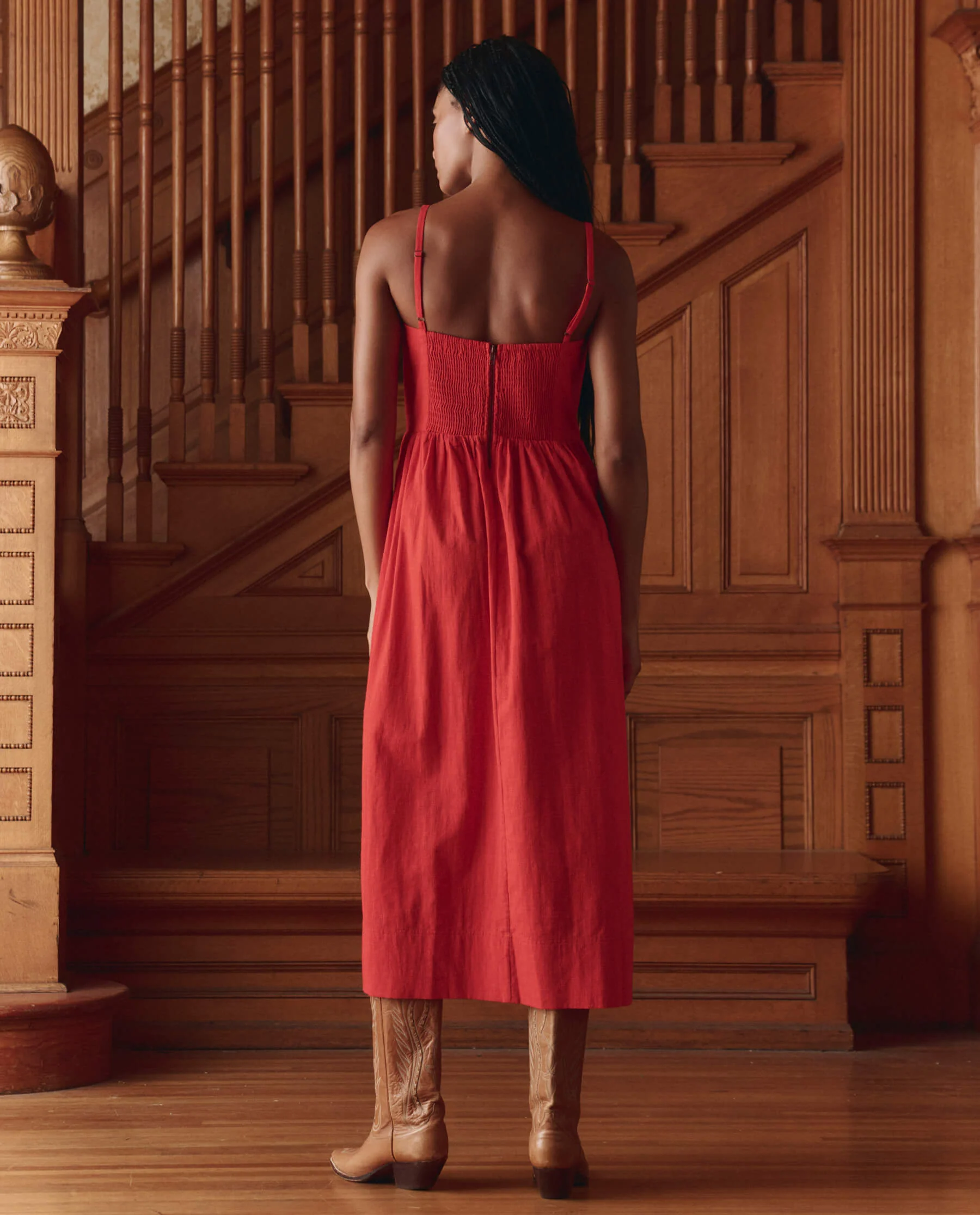 The Verse Dress. -- Hot Red - Image 4