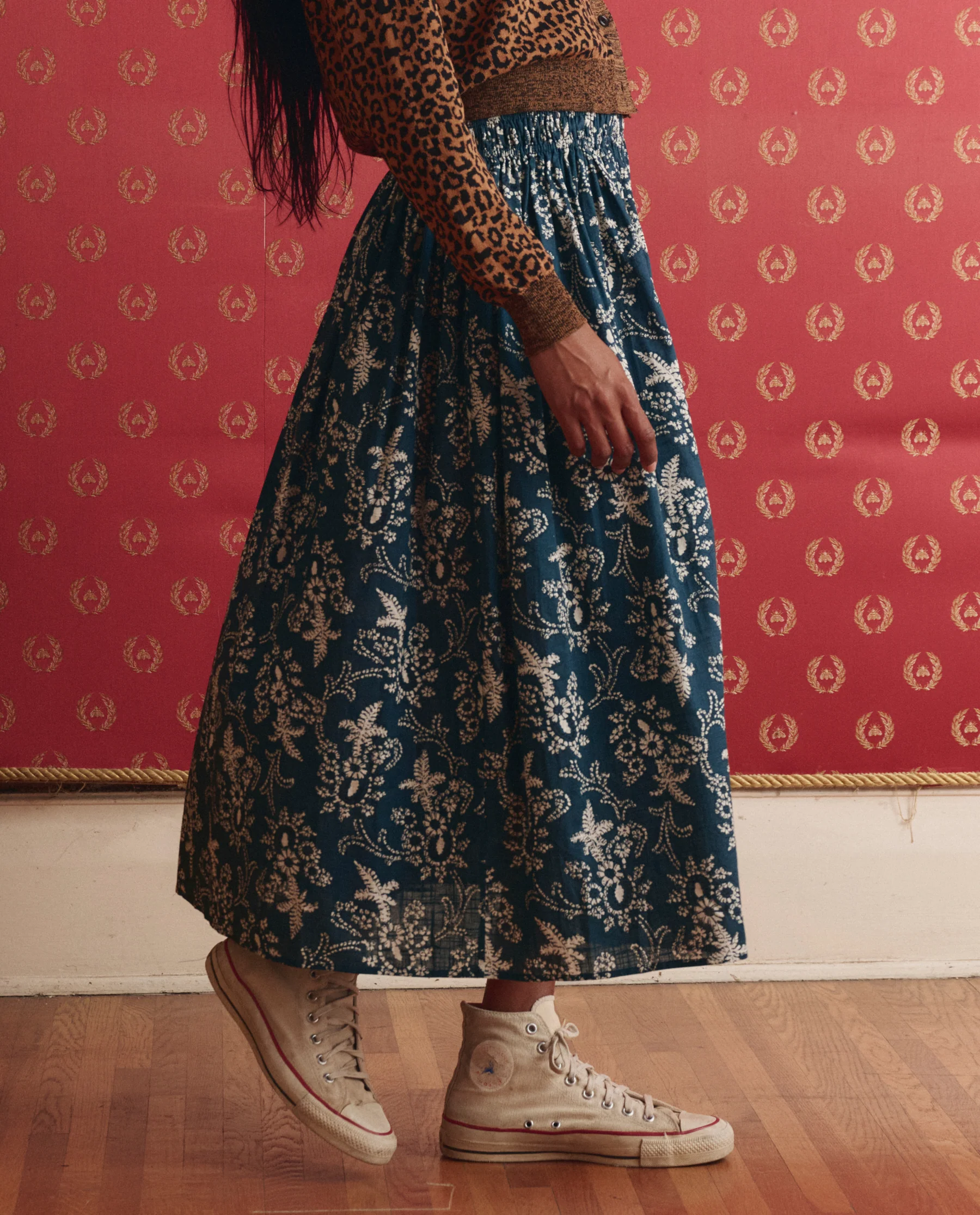The Viola Skirt. -- Indigo Bandana - Image 2
