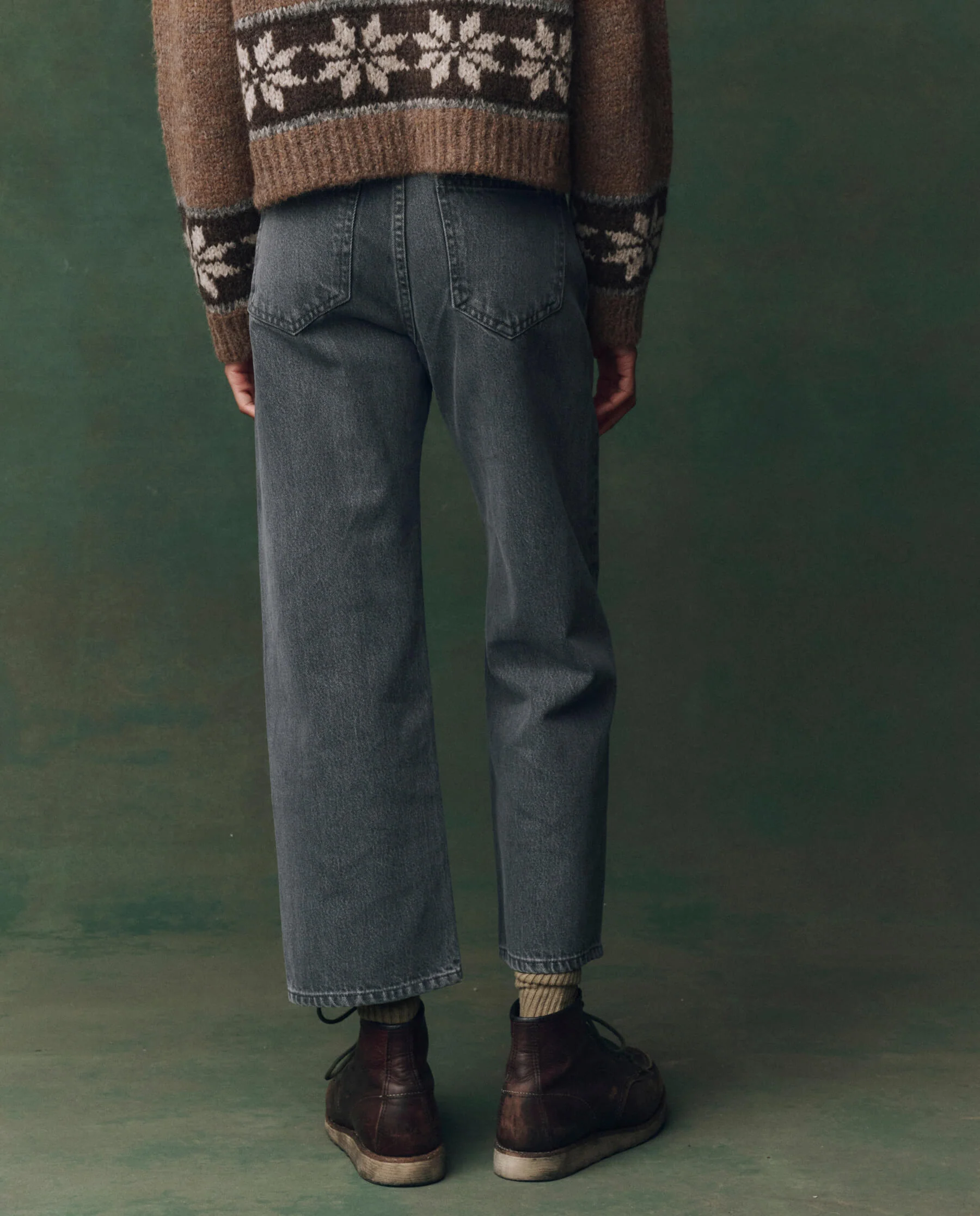 The Wayne Jean. -- Graphite Wash with Clean Hem - Image 3