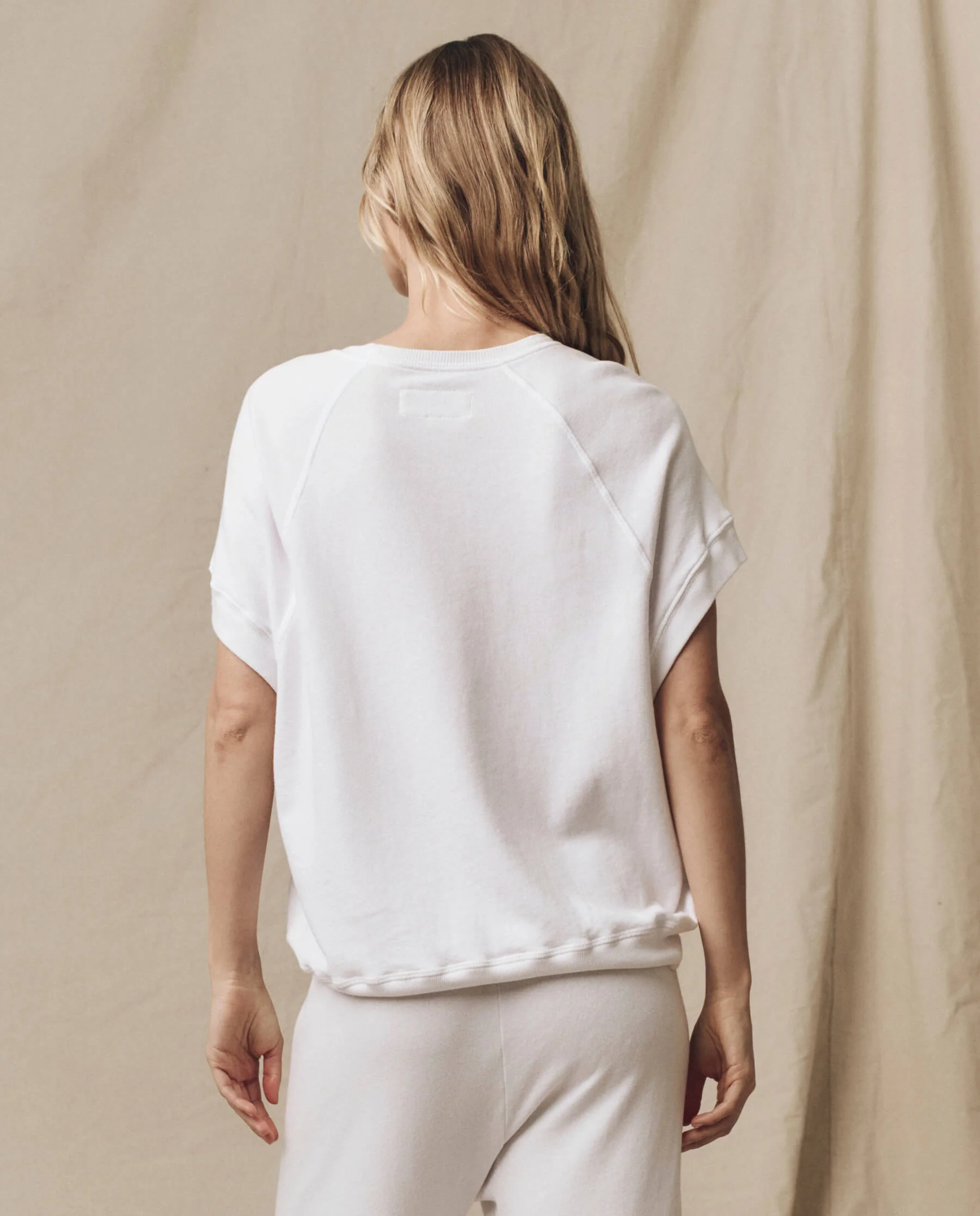 The Wedge Sweatshirt. Solid -- True White - Image 2