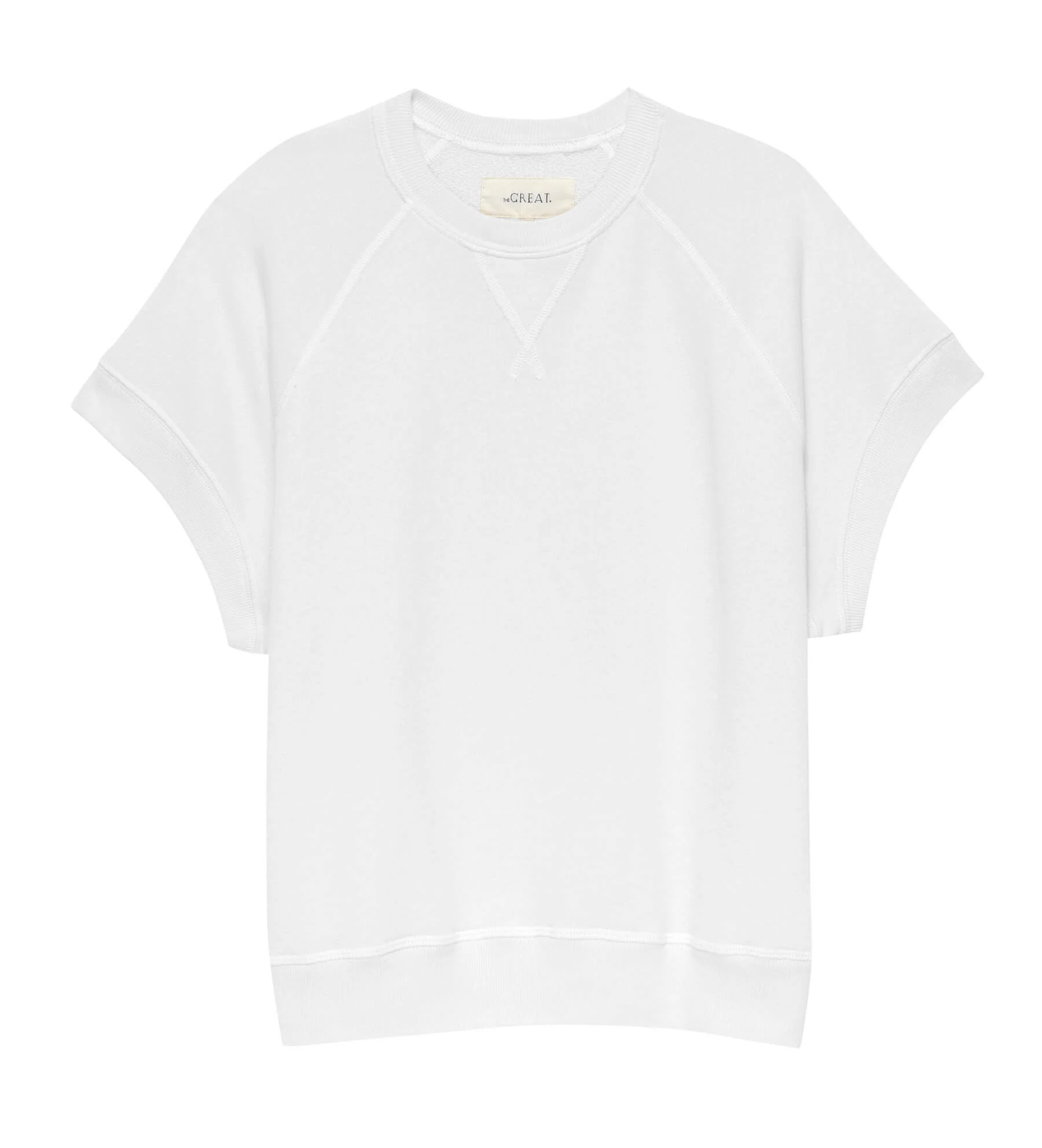 The Wedge Sweatshirt. Solid -- True White - Image 5