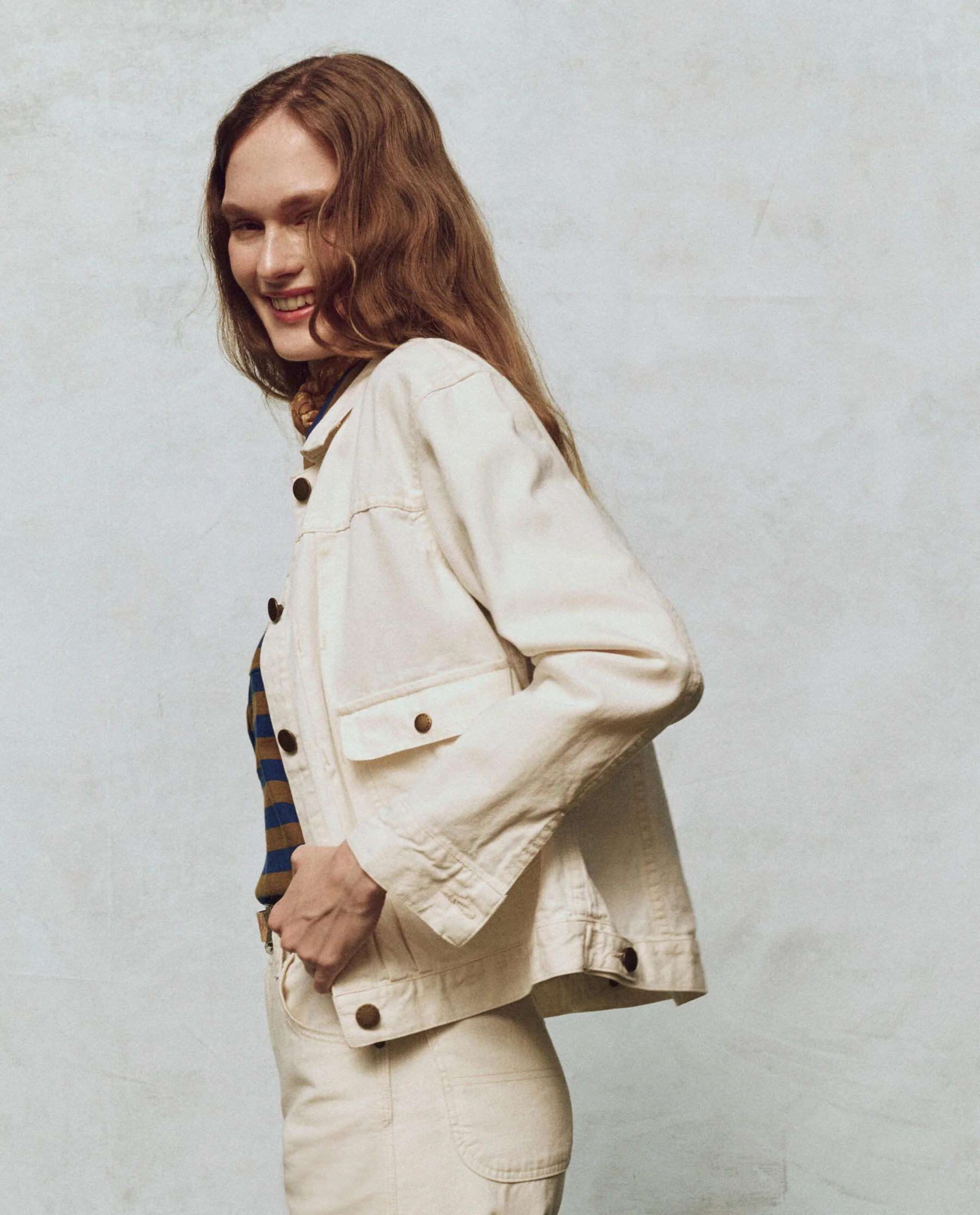 The Workwear Jean Jacket. -- Natural Hemp - Image 3