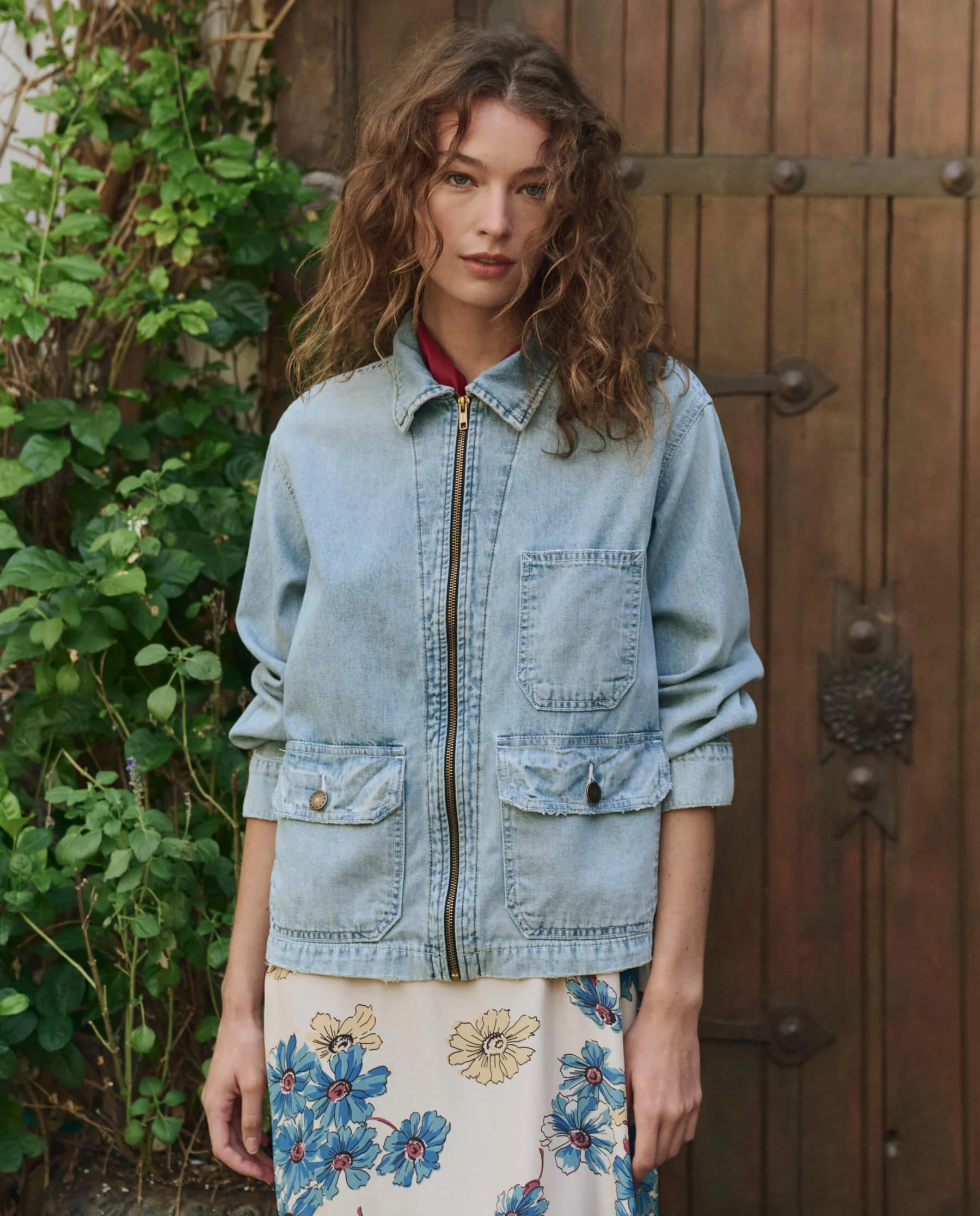 The Zip Front Chore Jacket. -- Dakota Wash - Image 4