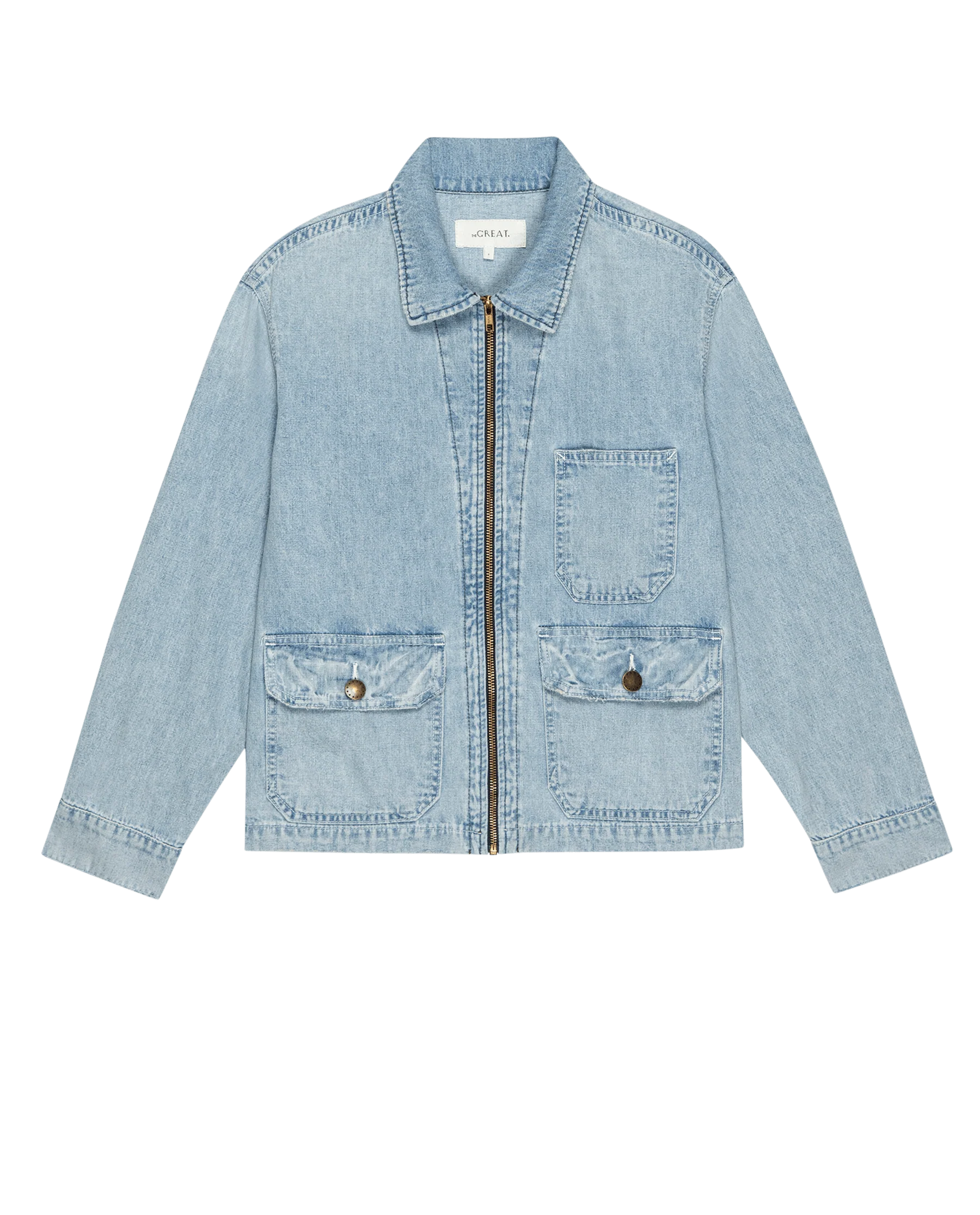 The Zip Front Chore Jacket. -- Dakota Wash - Image 6